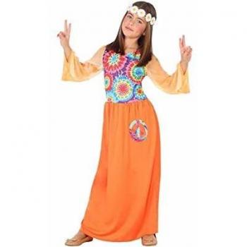 Disfraz Hippie Naranja para niña 3-4 años