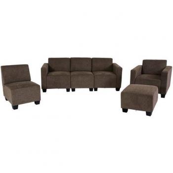 Modular Sofa Moncalieri 3-1-1-1, Textil ~ braun