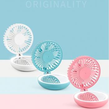 BEESCLOVER Portable LED Night Light Fan