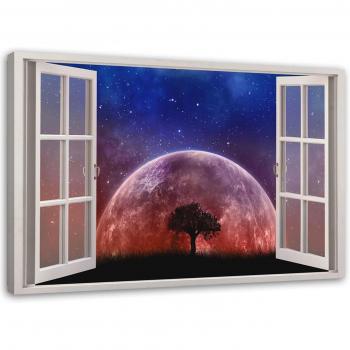 MoonTree Panorama Canvas (60x40) – Violet