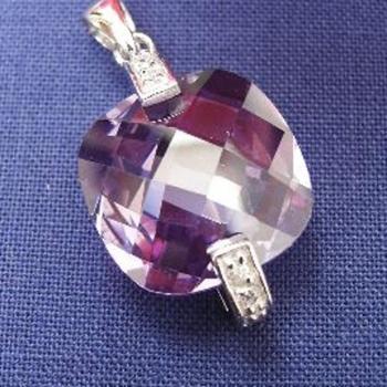 Les Trésors De Lily Violet Sissi Silver Necklace