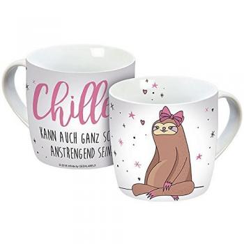 Infinite Faultier‑Tasse GEDA LABELS (INFKH) 13205 – Kaffee & Relax