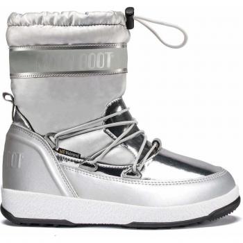 Moon-boot Jr Girl Soft WP, Bottes de Neige, Argenté