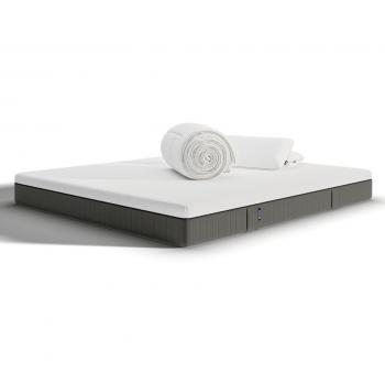 Ensemble Emma Matelas Hybride II 160x200 + Couette + 2 Oreillers