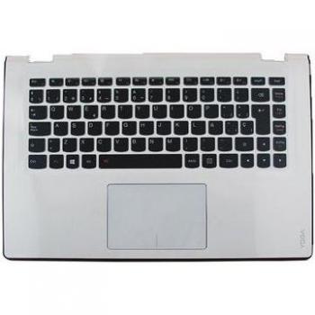 Accesorio Teclado Completo para Lenovo Yoga 2 13”, carcasa blanca, teclado negro