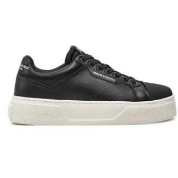 Armani Exchange Ledersneaker 'Lion' mit Label-Print für Herren, Größe 45