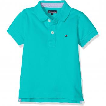 Tommy Hilfiger Polo para Niñas, Verde (Spectra Green), Talla 4