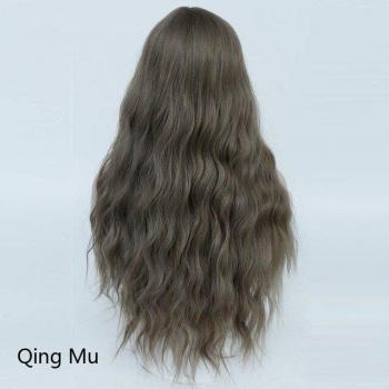 DIFEI Black Blue Long Wig