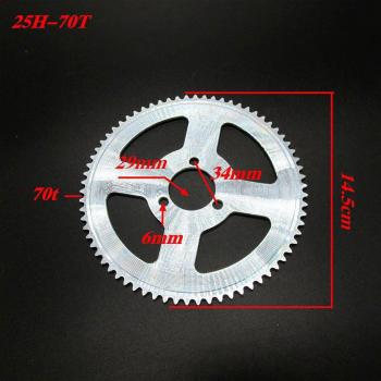 Mini ATV de 4 Ruedas 25H 47T 55T 68T 70T 80T Trasero Piñón Cadena 26MM