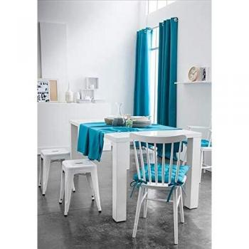 Douce nappe de table en coton aux accents marins / bleu ciel, 140 x 240 cm