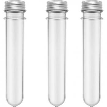 40ml Clear Plastic Test Tubes with Screw Caps