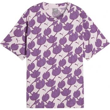 Camiseta Puma Essentials + Blossom AOP Mujer Lila, Manga Corta, Talla XS