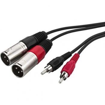 Monacor XLR-Cinch Audiokabel 1 m