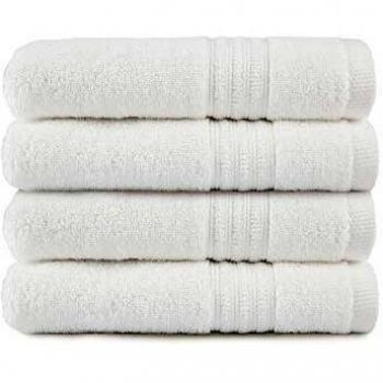 TRIDENT Soft Comfort Set, 4 Handtücher, luftreiche Baumwolle, weiß