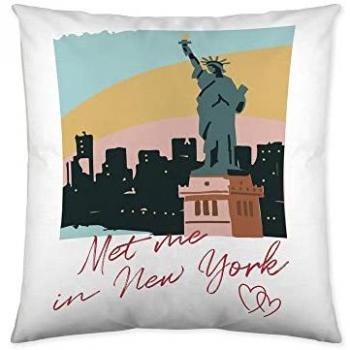 Tissu de coussin carré à deux couleurs COOL KIDS – 50x50 cm – Coton 100 % – Blanc