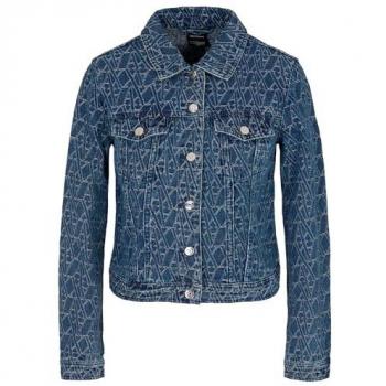 Chaqueta Integral ASV Azul Casual Algodón AE Mujer