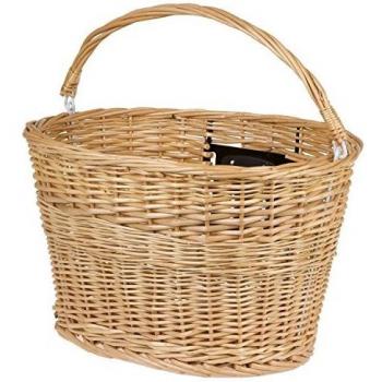 Unisex M-wave Stem Wicker Basket in Black
