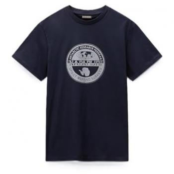 Napapijri Kurzarm T-Shirt mit Logo in Marine