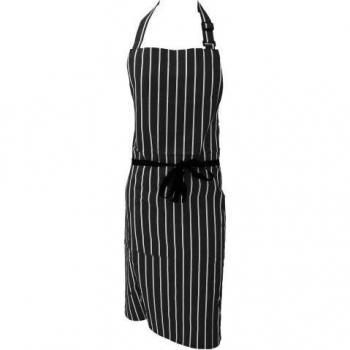 Dennys Unisex Katoenen Gestreepte Slagersschort One Size