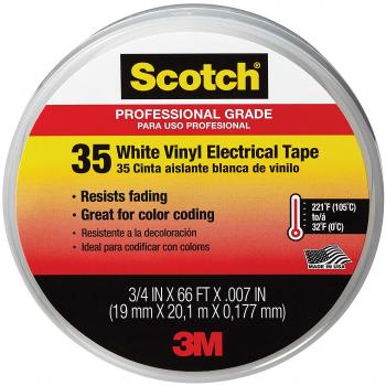 Scotch 35 Electrical Tape White 19 mm x 20 m