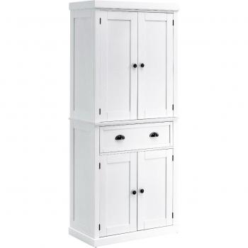White Kitchen Shelf & Storage Cabinet