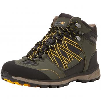 Herrenregatta Samaris Mid II Wanderstiefel REGV7 – Dunkelkhaki/Gold, EU 10