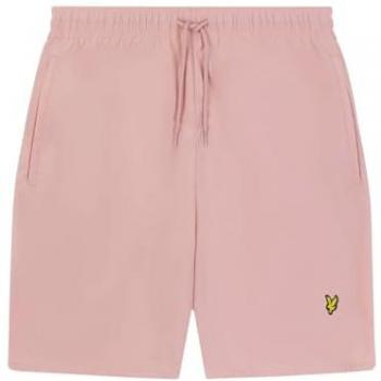 Lyle & Scott Men's Branded Logo Palm Pink Swim Shorts