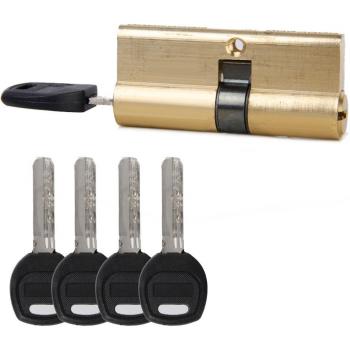 Puerta seguridad 32,5/37,5 mm: cilindro de latón con barril de alta resistencia
