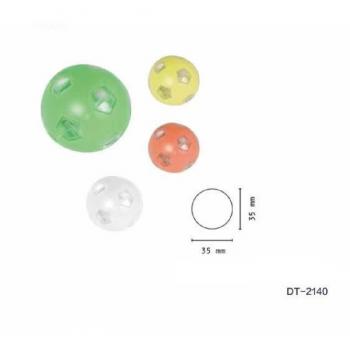 Set 4 Mini Torce LED a Forma di Pallone 35mm Portachiavi Dt-2140