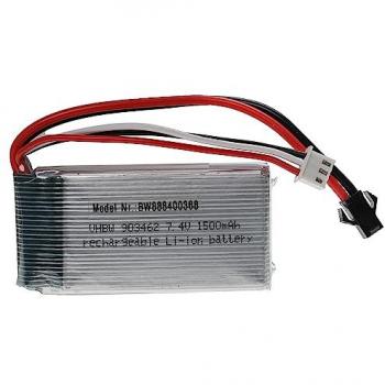 Batterie 1500mAh 7,4V Li-Polymère pour Modèles RC SM-2P