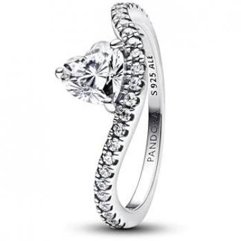Pandora Damenring Herz mit Pavé 193661C01