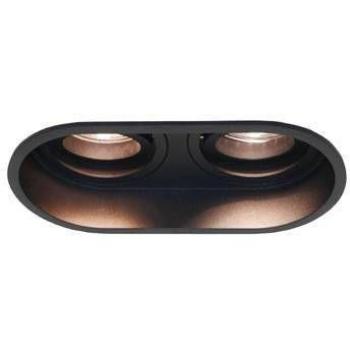 Artdelight inbouwspot Rex 2-lichts zwart DL 880 2 ZW