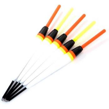 Pesca de carpa: flotadores FTK Barguzinsky con luz de abeto, 5 unidades, 15.5 a 17 cm, 2-5 g