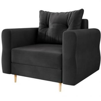 Poltrona Memphis A104, Manila 18, 85x106x77cm, Tessuto Arazzo, Struttura in Legno