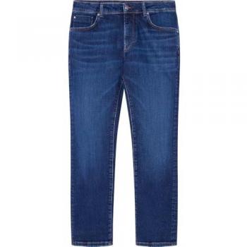 Jeans Powerflex Slim Fit Hombre con Lavado Vintage Azul 36/32