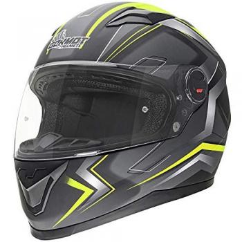 Germot GM 320 Motorradhelm Schwarz Gelb S (55/56)