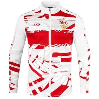 VfB Stuttgart M Einlaufjacke JAKO – Weiß/Rot, Unisex