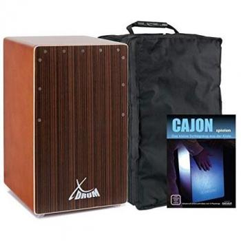 XDrum Cajun Primero – Ensemble Basse Cocoa Brown / Ébène + Méthode d'Apprentissage, Housse Incluse