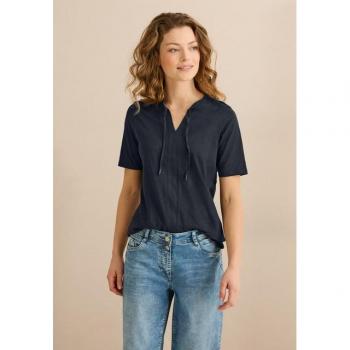 T-Shirt Femelle à Look Tunique Bleu – XL+