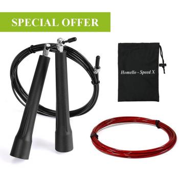 Homello Profi Speed Rope – leichtes, dünnes Trainingseil für Erwachsene & Kinder