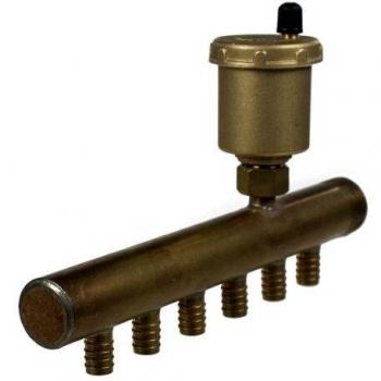 Purgeur Collecteur Chauffage 3/4 Mâle B – 6 Têtes, 12 mm