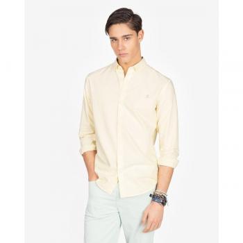 Harper & Neyer Camicia Oxford gialla a maniche lunghe L