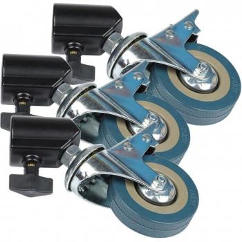 Robuste 22mm Rollen für Foto Studio Zubehör, 3 Stück
