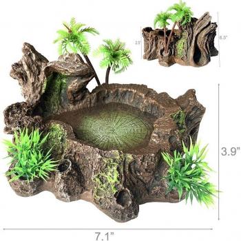 GeckoTronco Resina con Tazón