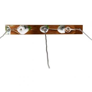 Hängeleuchte Cirillo 70x15 cm, 3 Beton-Abat-jours