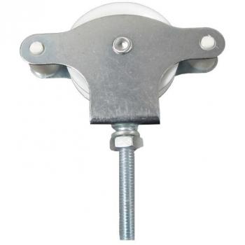 Polea tendedero wolfpack zincado 40 mm. roldana plástico con tornillo