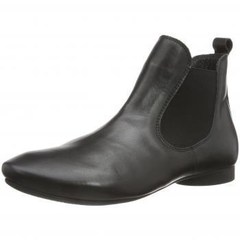 THINK Damen GUAD_3-000002 nachhaltige Chelsea-Schuhe Schwarz