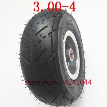 3.00-4 Tire and Inner Tube with 4 Inch Rim for Bike