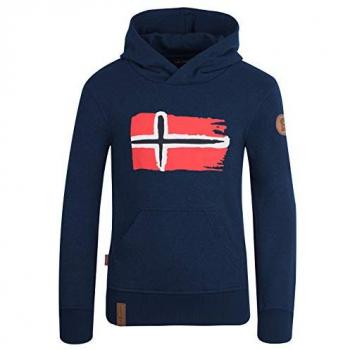 Trondheim Hoodie by Trollkids in Navy for Boys 152 cm