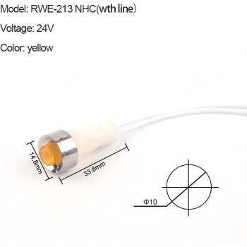 10PCS 10MM Panel Mount Neon Indicator Light